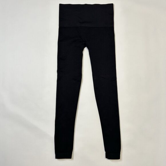 Spanx Look At Me Now Seamless Crop Leggings Very Black Medium Style #FL3515 - Picture 3 of 13